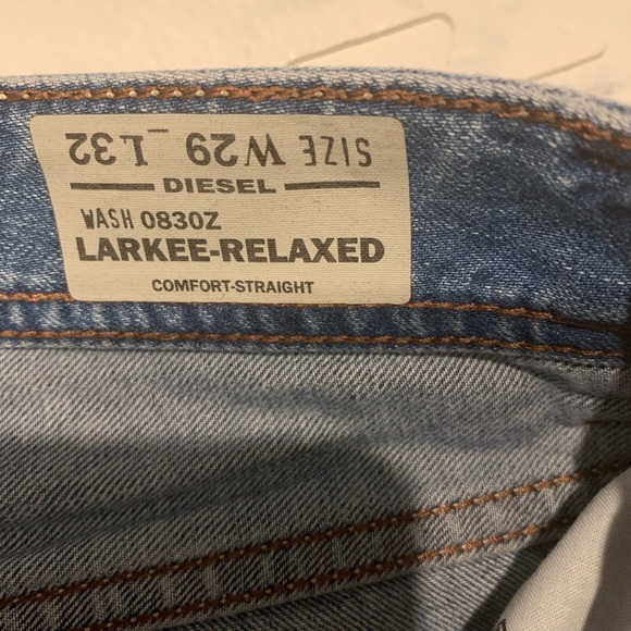 NWT Diesel Relaxed Straight Jeans Button Fly 29x32 - Picture 7 of 8
